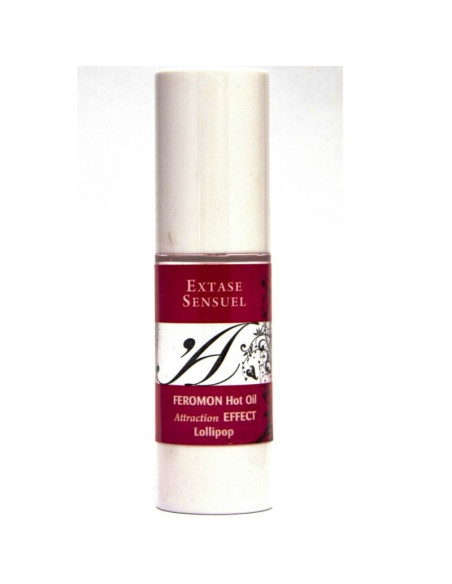 EXTASE SENSUAL - ŠILDANČIO EFEKTO MASAŽINIS ALIEJUS SU FEROMONAIS (LOLLIPOP) 30 ML