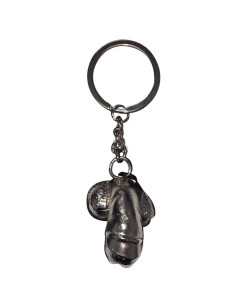 DIABLO PICANTE -SILVER METAL KEYCHAIN ​​SHRINKED PENIS
