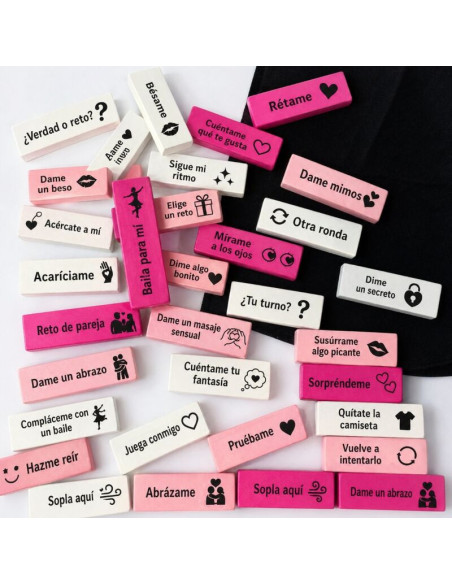 DIABLO PICANTE - BAG OF 16 LOVE BLOCKS - SPANISH VERSION