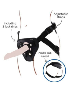GET REAL - STRAP-ON DELUXE HARNESS BLACK