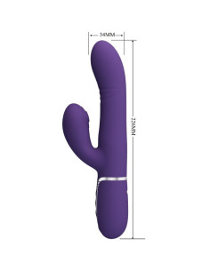 PRETTY LOVE - DAUGIAFUNKCIS G-SPOT VIBRATORIUS VIOLETINIS 2