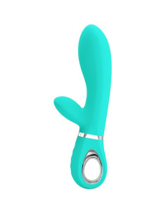 PRETTY LOVE - THOMAS DAUGIAFUNKCINIS G-SPOT VIBRATORIUS ŽALIAS AQUA ŽALIAS