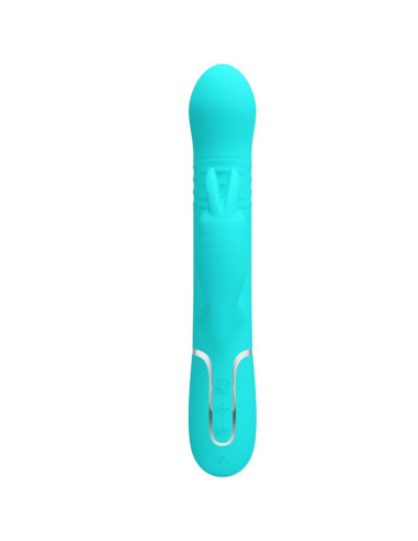 PRETTY LOVE - COALE RABBIT VIBRATOR PEARLS AQUA GREEN