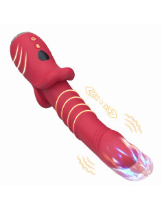ARMONY - POINT A stimuliuojantis vibratorius-dildo, raudonas 2