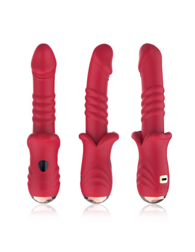 ARMONY - POINT A stimuliuojantis vibratorius-dildo, raudonas
