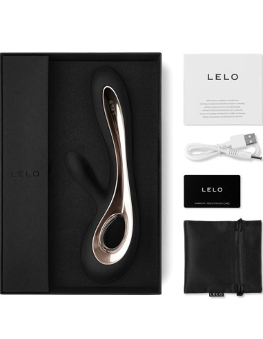 LELO - SORAYA 2 JUODAS SU KLITORIAUS MASAŽUOKLIU