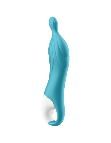 SATISFYER - NUOSTABUS 2 TAŠKŲ VIBRATORIUS TURKISO SPALVOS