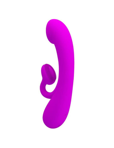 PRETTY LOVE - SINCERE SILICONE CLITORAL VIBRATOR AND SUCKER PURPLE