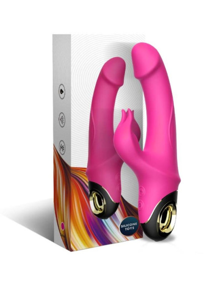 ARMONY - METEROR DILDO VIBRUOJAMAS TRIUŠIO ROTATORIUS FUKŠIJOS SPALVOS