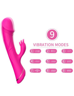 ARMONY - DILDO VIBRATOR RABBIT SILICONE FUCHSIA
