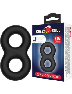 CRAZY BULL - DVIGUBAS BEGALYBĖS SILIKONINIS ŽIEDAS 2