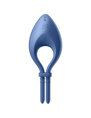 SATISFYER - BULLSEYE RING VIBRATOR APP BLUE