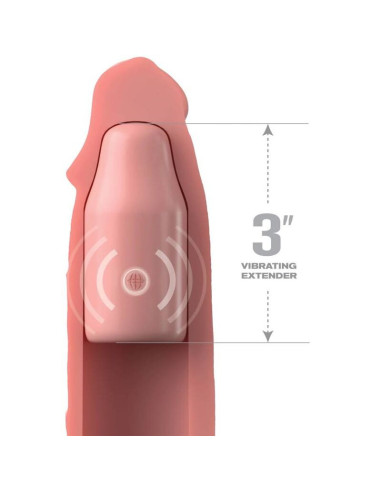 FANTASY X- TENSIONS - PIPEDREAMS SLEEVE 22,86 CM 7,62 CM PLUG REMOTE SKIN