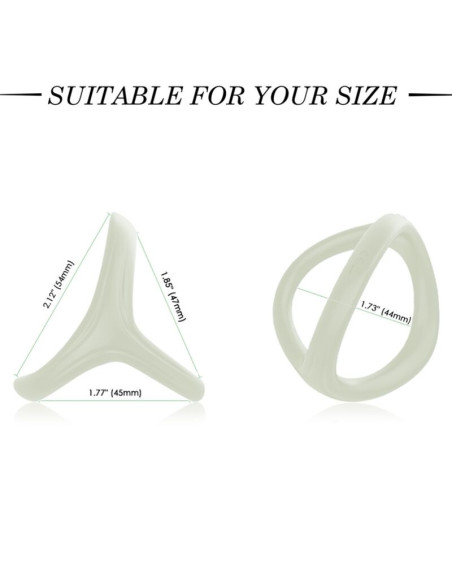 ARMONY - TRESOR DOUBLE SILICONE RING LUMINOUS