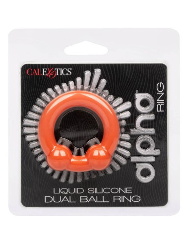 CALEXOTICS - ALPHA DVIGUBAS RUTULIUKAS ORANŽINIS ŽIEDAS