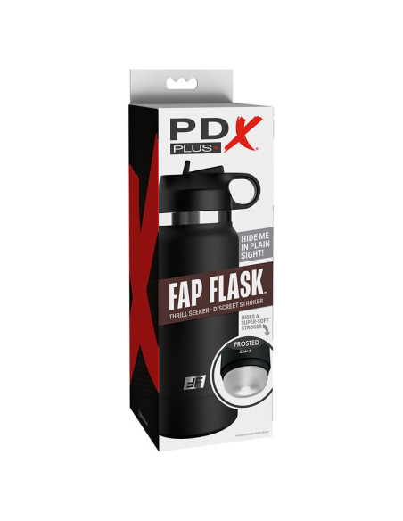 PDX PLUS - FAP FLASK BOTTLE DISCRET STROKER CLEAR MODEL 1