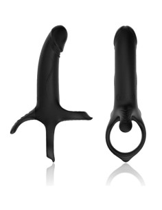 ARMONY - DILDO WITH RING and VIBRATOR BLACK 2