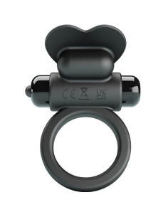 PRETTY LOVE - DEBONAIRE VIBRATING RING RABBIT 10 VIBRATIONS BLACK