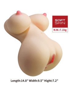 CRAZY BULL - FIONA REALISTIC FEMALE TORSO VAGINA AND ANAL 7.1 KG