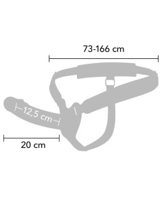 HIDDEN DESIRE - INFERNO VIBRATING PENIS SLEEVE STRAP-ON 20 CM 2