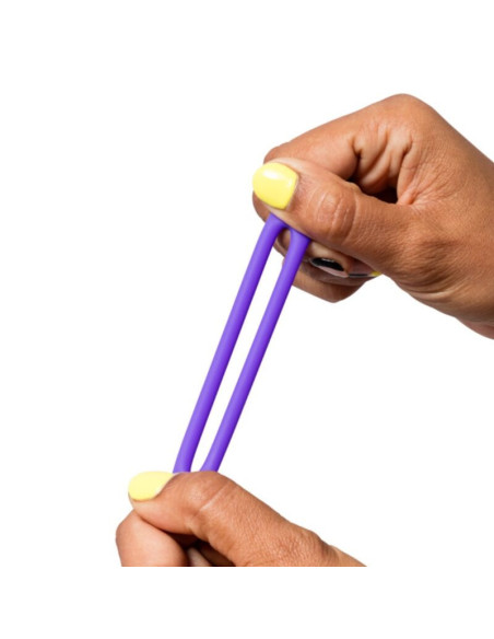 ROMP - REMIX TRIO SET OF 3 PURPLE SILICONE PENIS RINGS