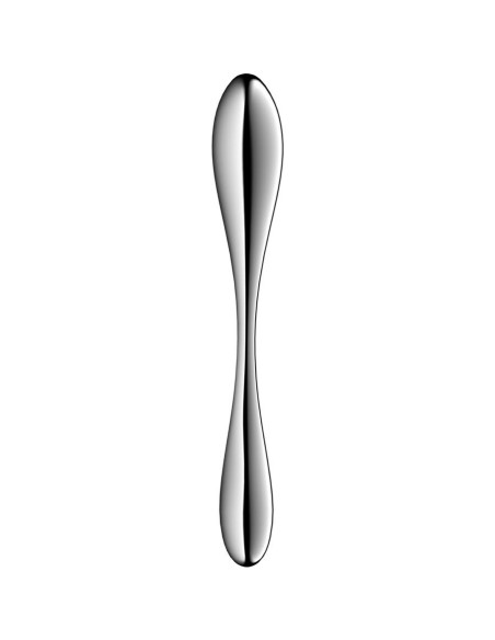 SATISFYER - STAR FORCE 3 NERŪDĖJANČIO PLIENO DVIGUBAS DILDO