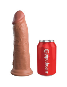 KING COCK - ELITE REALISTIC SILIKONINIS DILDO 20,3 CM KARAMELĖS SKALŪS