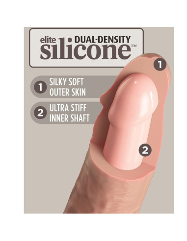 KING COCK - ELITE REALISTINIS SILIKONINIS DILDO 25,4 CM