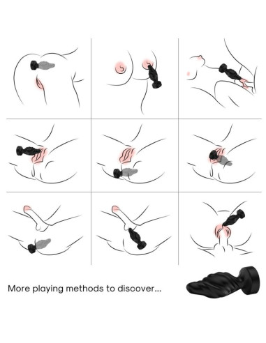 ARMONY - VIBRATOR and ANAL PLUG REMOTE CONTROL BLACK