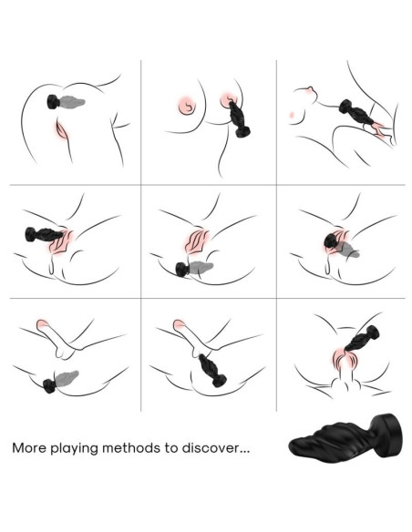 ARMONY - VIBRATOR and ANAL PLUG REMOTE CONTROL BLACK