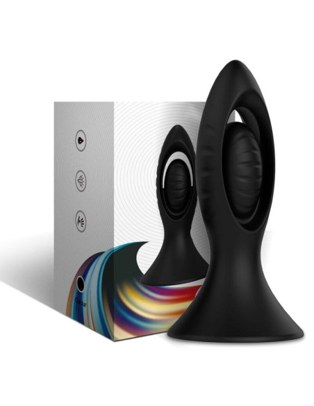 ARMONY - VIBRATOR and ANAL PLUG SILICONE BLACK