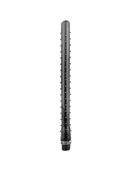 ALL BLACK - RIBOTA DUŠO ANALINIS SILIKONINIS 27 CM