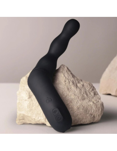 ROCKS-OFF - JUODAS PROSTATOS IR ANALINIO VIBRAVIATORIAUS ADAPTERIS