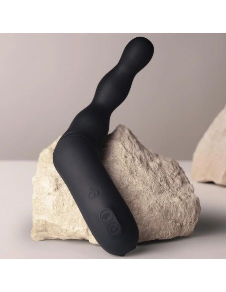 ROCKS-OFF - JUODAS PROSTATOS IR ANALINIO VIBRAVIATORIAUS ADAPTERIS