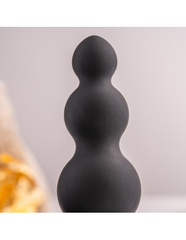 ROCKS- OFF - PETITE SENSATIONS BUBBLES ANAL PLUG VIBRATOR BLACK