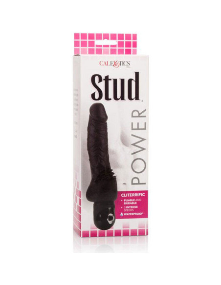 CALEXOTICS - POWER STUD CLITERRIFIC JUODAS VIBRATORIUS ŽAIDIMAS