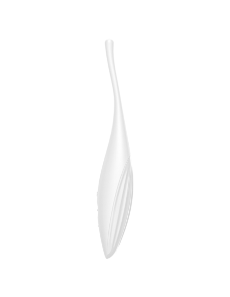 SATISFYER - SUKAMOSIOS DŽIAUGSMO KLITORIAUS VIBRATORIUS, BALTASIS