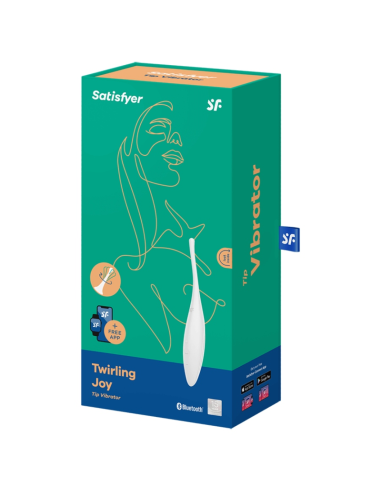 SATISFYER - SUKAMOSIOS DŽIAUGSMO KLITORIAUS VIBRATORIUS, BALTASIS