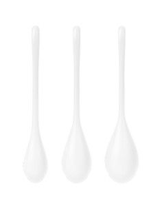 SATISFYER - YONI POWER 1 TRENIRUOČIŲ RINKINYS, BALTAS 2