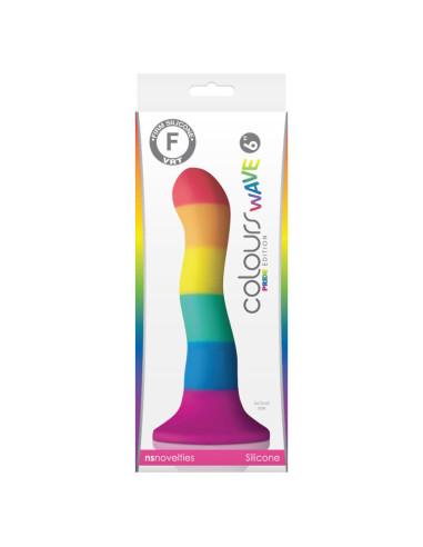 PRIDE - LGBT VĖLIAVOS DILDO BANGA 17 CM