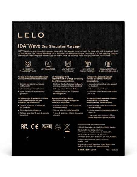 LELO - IDA WAVE CORAL COUPLES MASSAGER