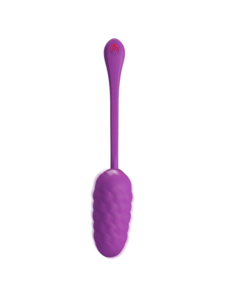PRETTY LOVE - VIBRATING EGG WITH PURPLE RECHARGEABLE MARINE TEXTURE