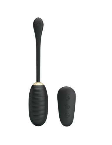 PRETTY LOVE - DOREEN PRABANGUS ĮKRAUNAMAS VIBRUOJAMAS KIAUŠINIS JUODAS NUOTOLINIO VALDYMO VALDYMAS