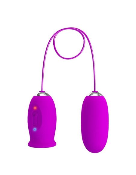 PRETTY LOVE - DAISY DUAL EGG įkraunamas vibratorius, violetinis