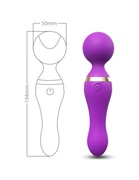 ARMONY - FREEZA MASSAGER and VIBRATOR SUPER FLEXIBLE HEAD PURPLE
