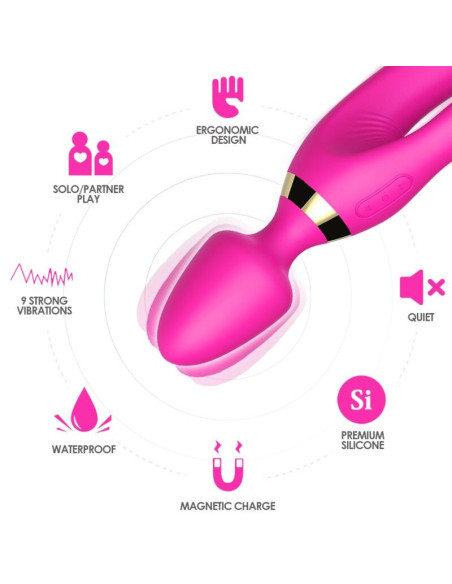 ARMONY - MASSAGER and VIBRATOR RABBIT FUCHSIA