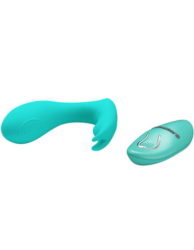 PRETTY LOVE – IDABELLE vibracijos ir pulsacijos nuotolinio valdymo pultas, mėlynas