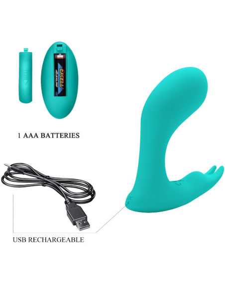 PRETTY LOVE - IDABELLE VIBRATION and PULSATION REMOTE CONTROL BLUE