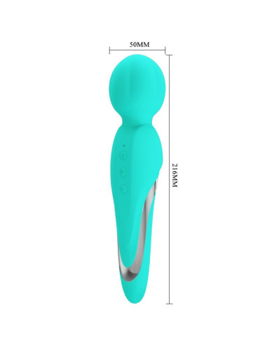 PRETTY LOVE - WALTER VIBRATOR WAND AQUA GREEN