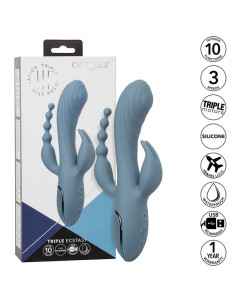 CALEXOTICS - VIBRATOR TRIPLE ECSTASY GREY 2